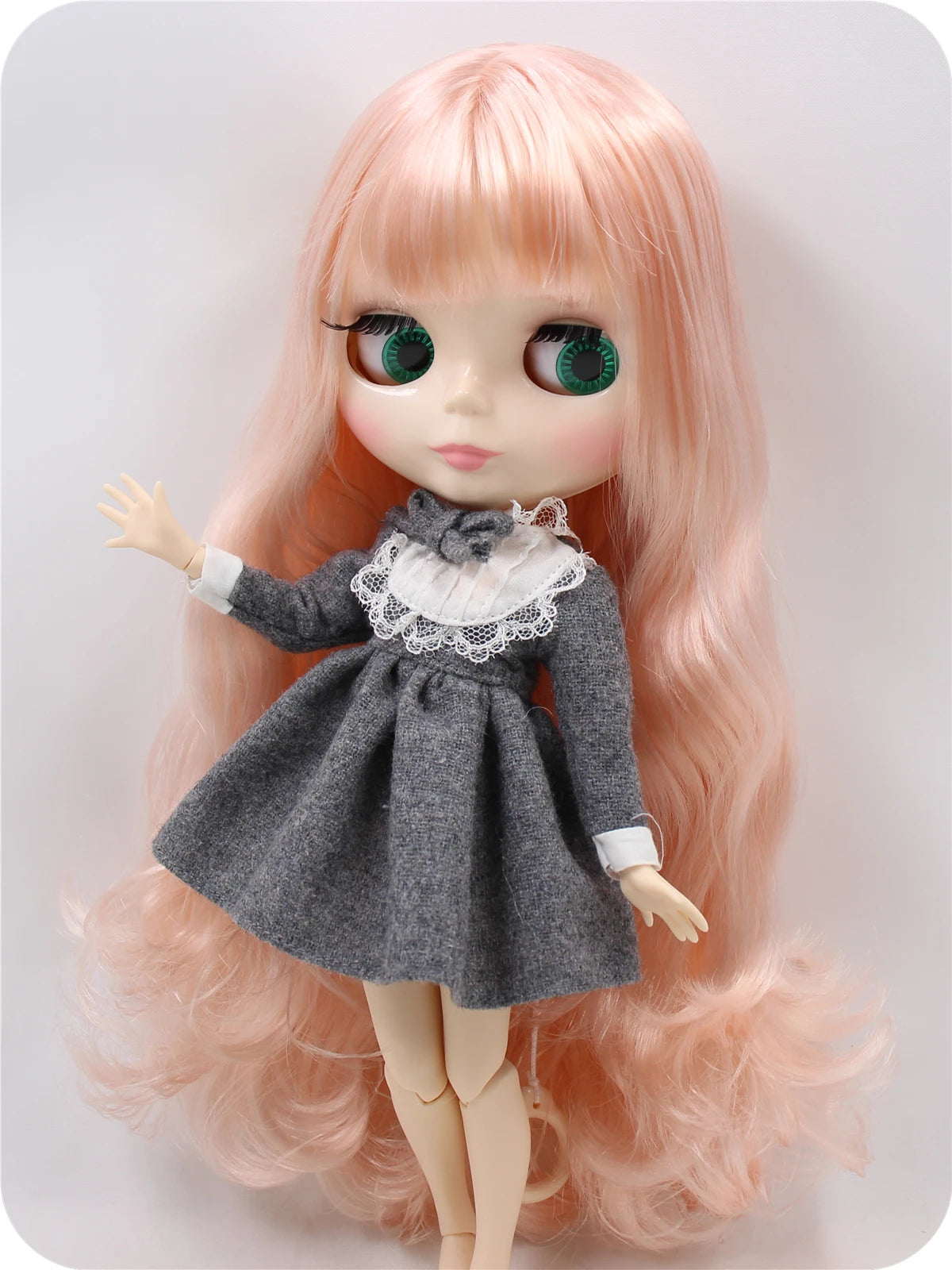 ICY DBS Blyth Doll toy 30cm bjd white skin joint body shiny face random eyes colors