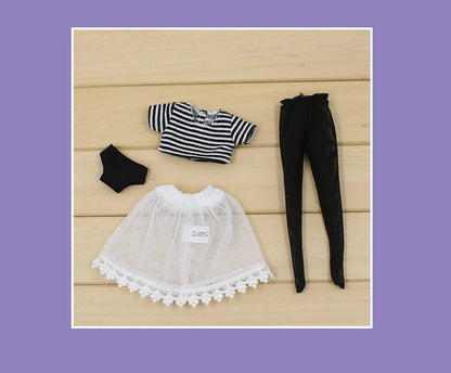 ICY DBS Blyth doll clothes anime suit azone joint body outfit underwear stocking coat shirt cool outfits girls gift