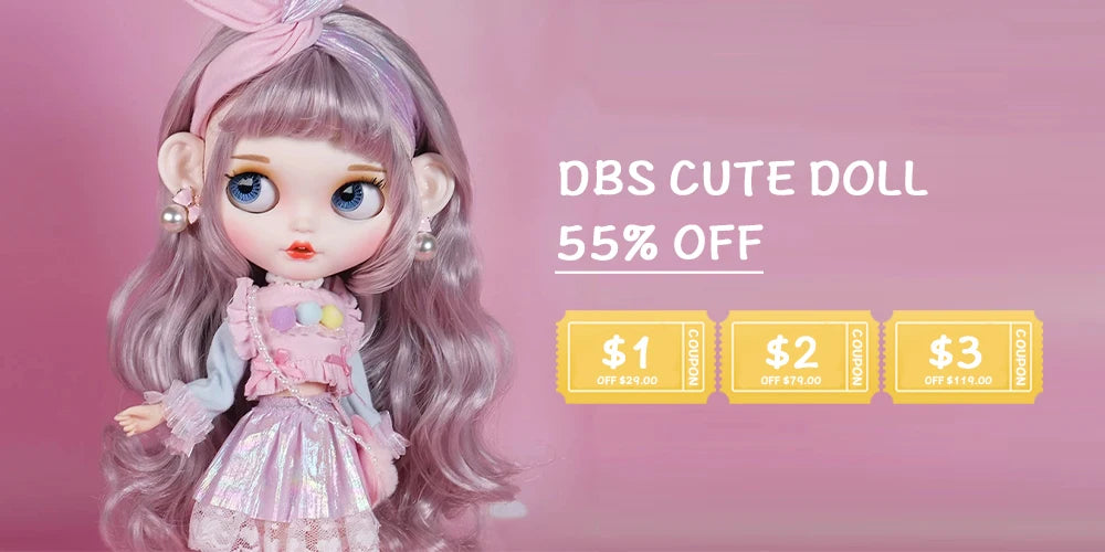 ICY DBS Blyth Doll 1/6 bjd toy blonde hair joint body side parting hair shiny face 30cm girls gift anime