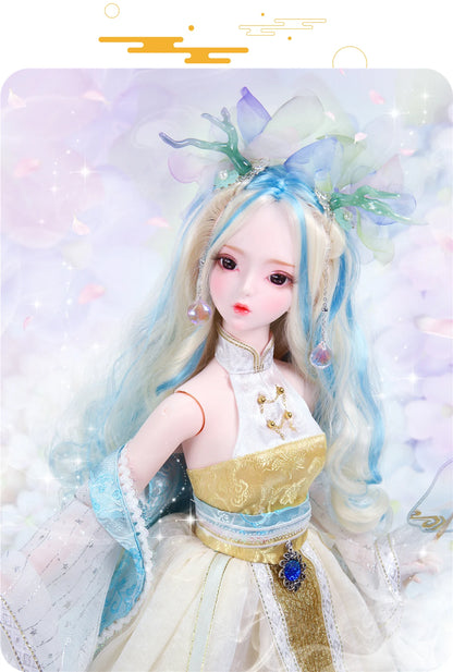 DBS 1/3 BJD Dream Fairy Doll  toy mechanical joint Body chinese style Collection doll including suit shoes makeup 60cm SD