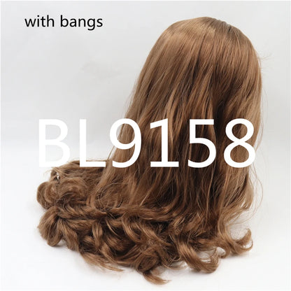 ICY DBS blyth doll rbl scalp and dome wavy hair multi-color wig for custom doll anime toy white skin mix hair
