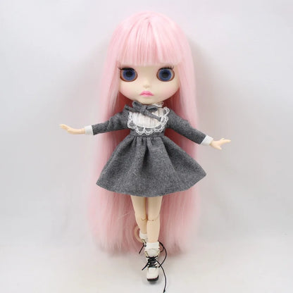 ICY DBS Blyth Doll short pink hair matte face joint body white skin long hair 1/6 bjd anime toy