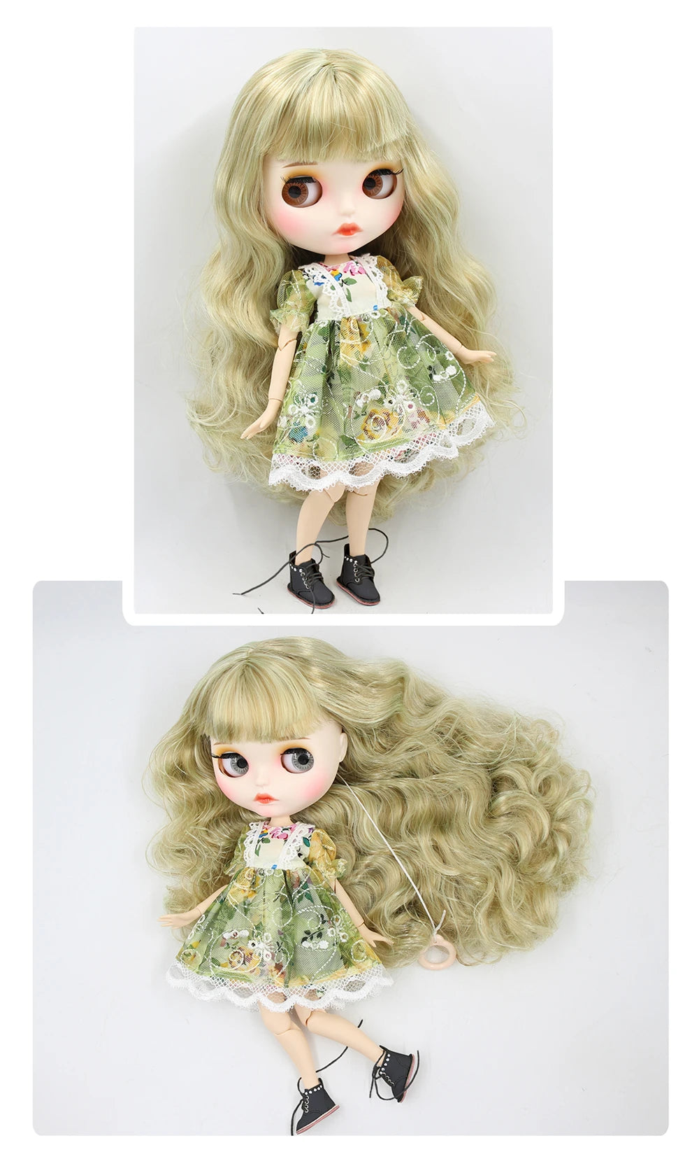 ICY DBS Blyth Doll 1/6 BJD White Skin Joint Body Matte Face With Clothes Shoes Toy Doll 30cm Girls Gift Anime