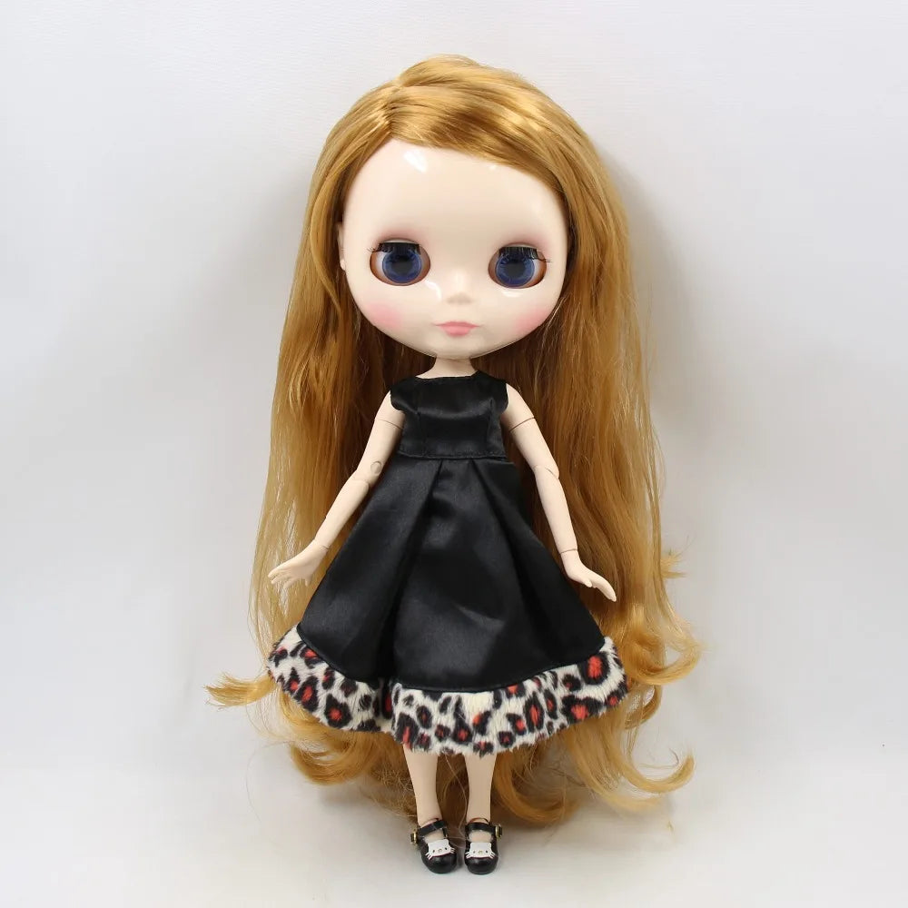 ICY DBS Blyth Doll 1/6 bjd 30cm toy joint body white skin shiny face nude doll
