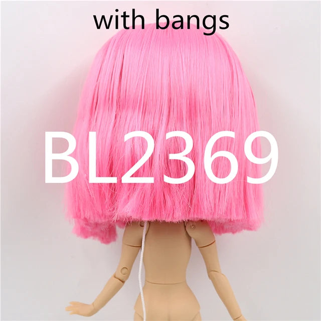DBS blyth doll icy doll rbl scalp and dome short hair wig toy accessory for DIY custom doll anime blonde hair black hair