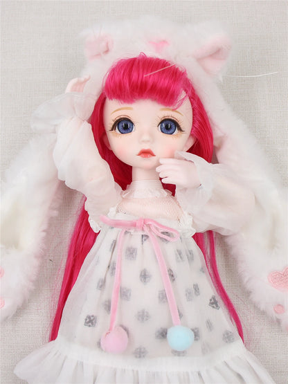 DBS 1/6 BJD DREAM FAIRY Doll Mechanical Joint Body With Makeup Hair Eyes Clothes Shoes Girls SD Anime