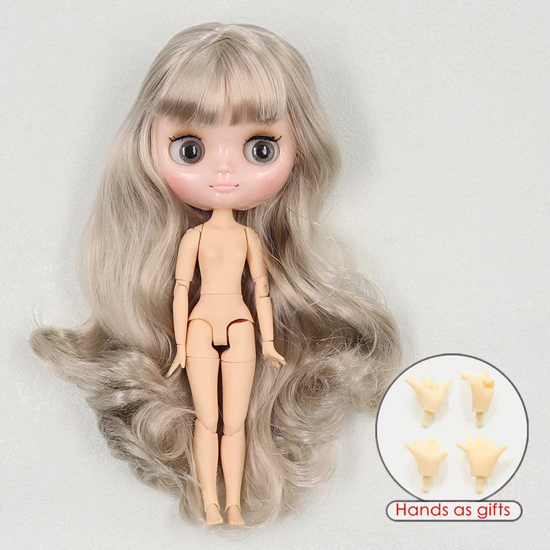 ICY DBS blyth middie doll 1/8 BJD shiny face long hair joint body 20cm toy girls gift
