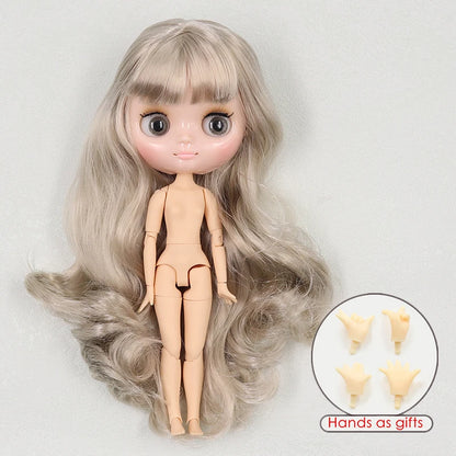 ICY DBS blyth middie doll 1/8 BJD shiny face long hair joint body 20cm toy girls gift