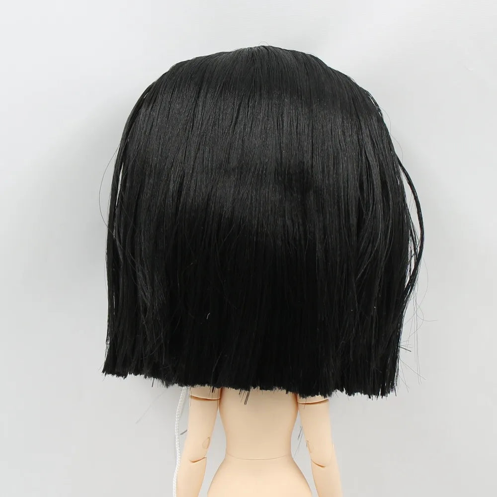 DBS blyth doll icy doll rbl scalp and dome short hair wig toy accessory for DIY custom doll anime blonde hair black hair