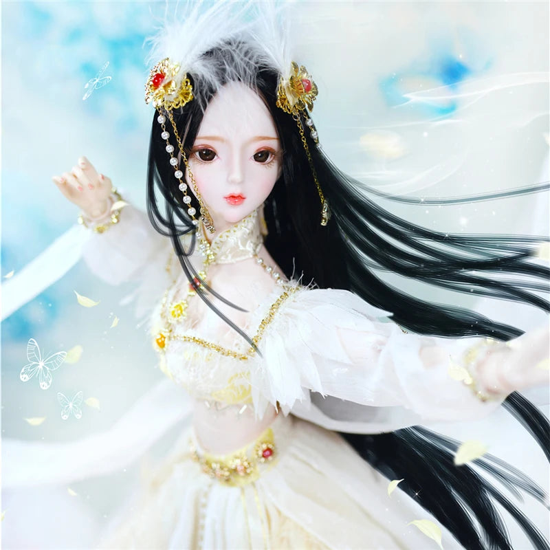 DBS 1/3 BJD Dream Fairy Doll  toy mechanical joint Body chinese style Collection doll including suit shoes makeup 60cm SD