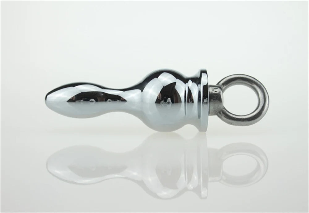 MwOiiOwM Metal Anal Beads Butt Stimulation Prostate Massager Stainless Steel Anus Plug Erotic Sex Toy for Women Men