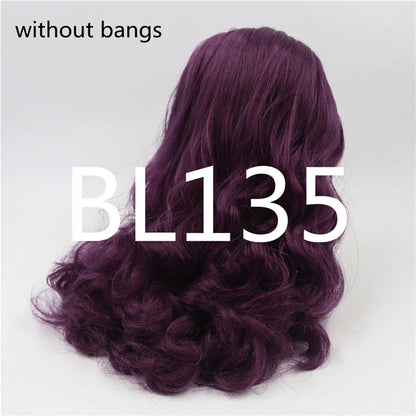 ICY DBS blyth doll rbl scalp and dome wavy hair multi-color wig for custom doll anime toy white skin mix hair