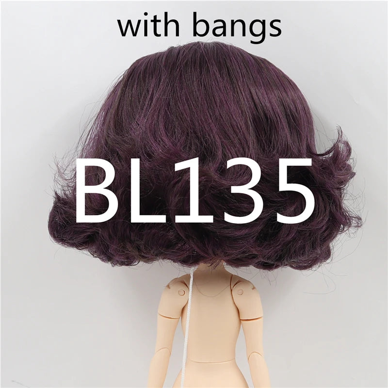 DBS RBL scalp for bjd toy blyth doll icy 1/6 short hair wig DIY custom doll anime