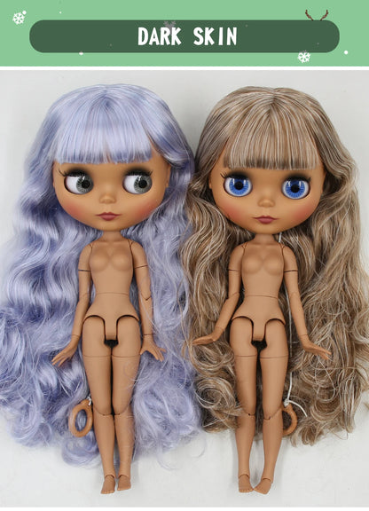 ICY DBS Blyth Doll 1/6 BJD Joint Body White Skin Tan Skin Dark Skin Matte Face Nude Doll 30cm Anime Toy Girls Gift