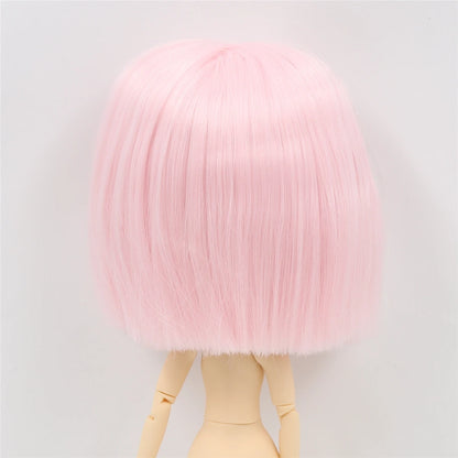 DBS blyth doll icy doll rbl scalp and dome short hair wig toy accessory for DIY custom doll anime blonde hair black hair