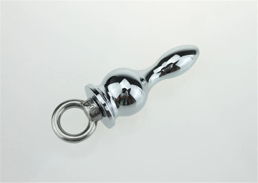 MwOiiOwM Metal Anal Beads Butt Stimulation Prostate Massager Stainless Steel Anus Plug Erotic Sex Toy for Women Men