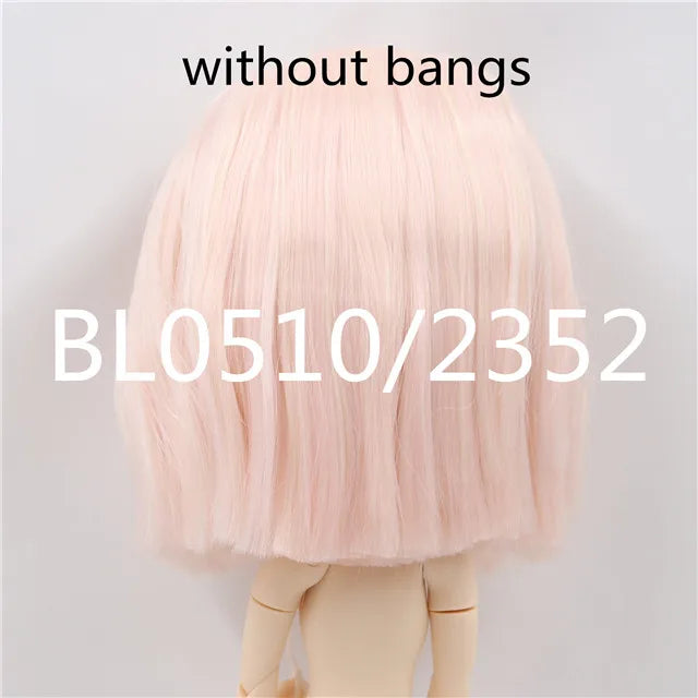 DBS blyth doll icy doll rbl scalp and dome short hair wig toy accessory for DIY custom doll anime blonde hair black hair