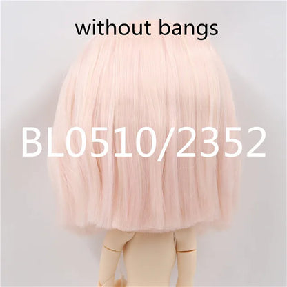 DBS blyth doll icy doll rbl scalp and dome short hair wig toy accessory for DIY custom doll anime blonde hair black hair