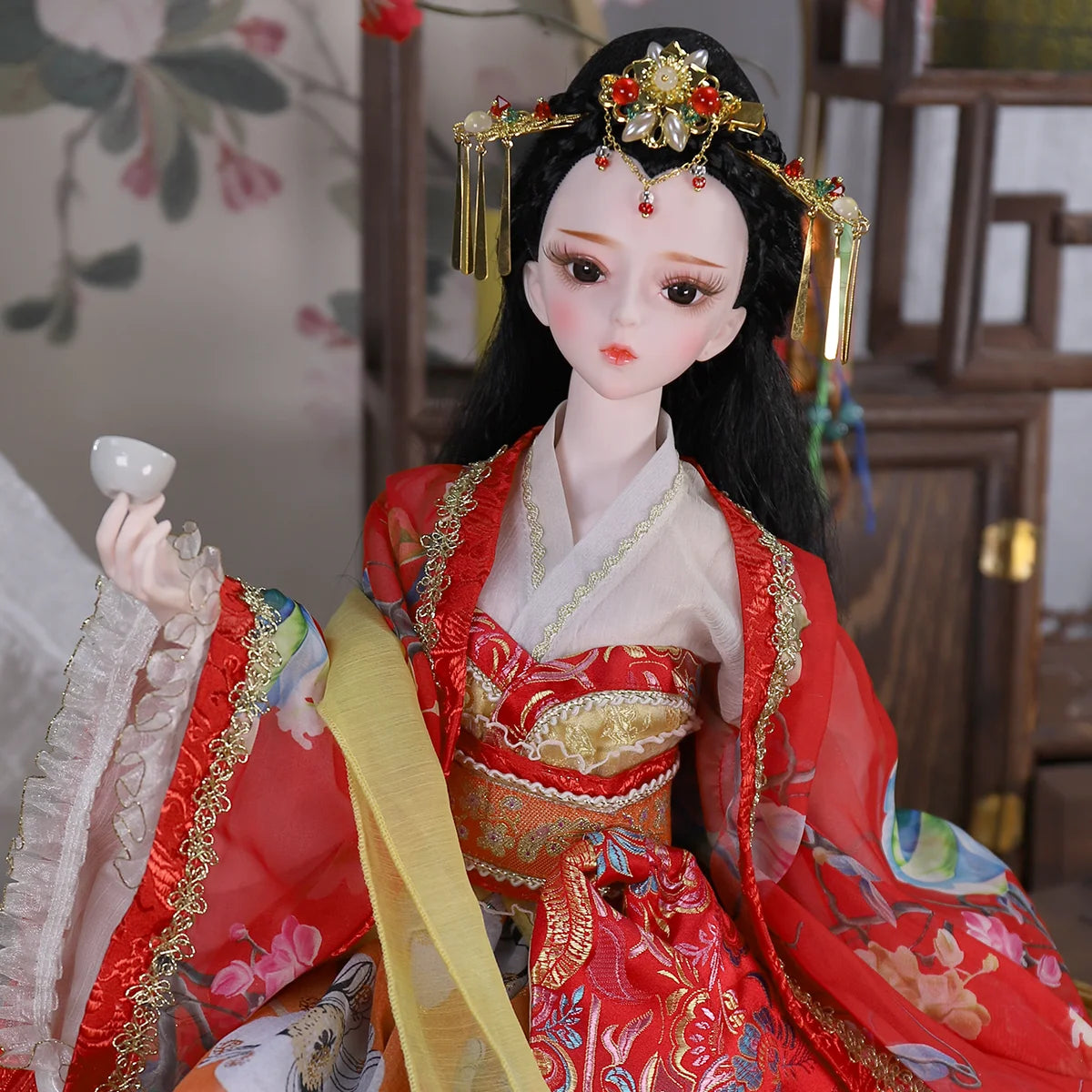 DBS 1/3 BJD Dream Fairy Doll  toy mechanical joint Body chinese style Collection doll including suit shoes makeup 60cm SD