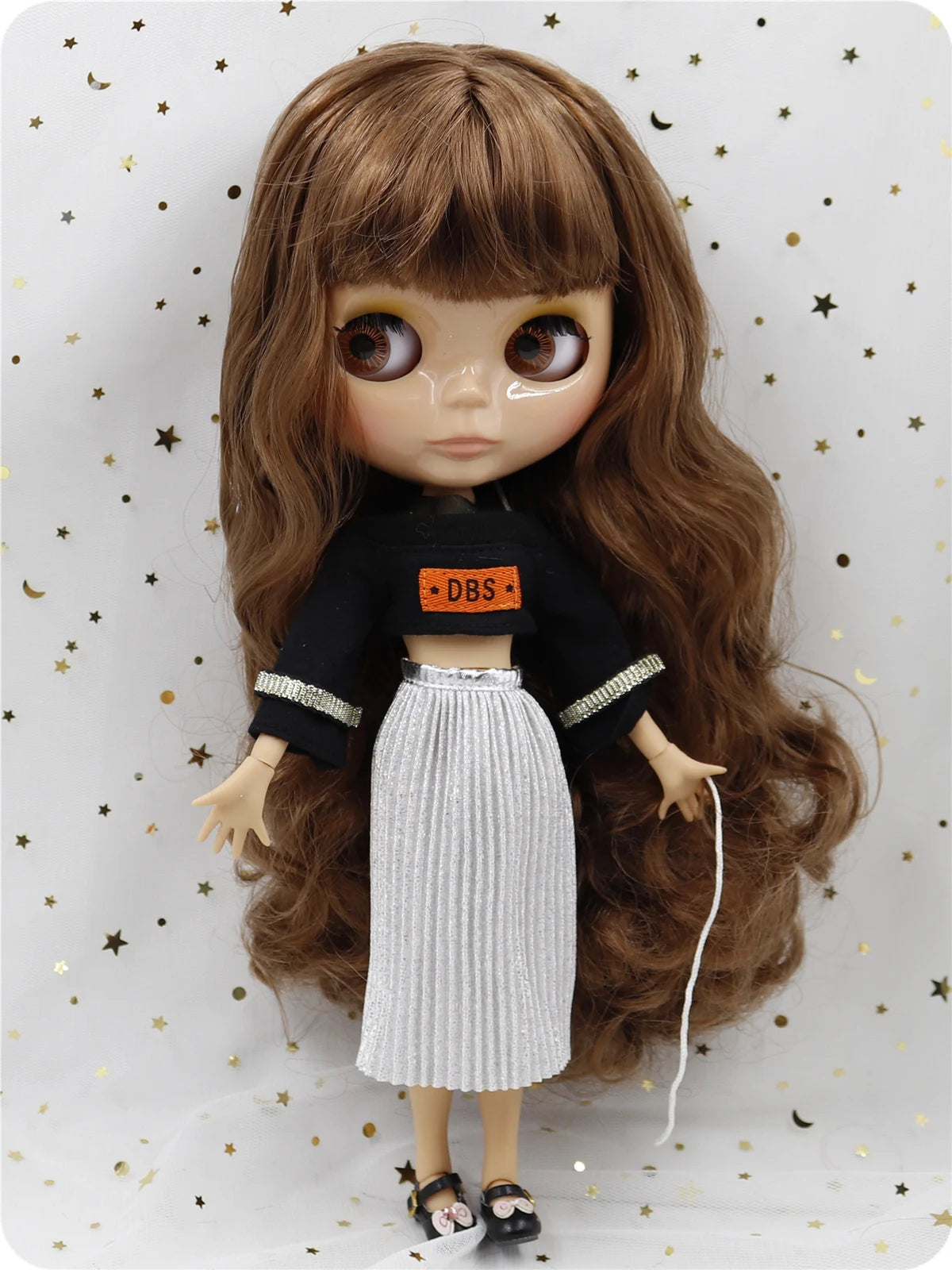 ICY DBS Blyth doll 1/6 bjd 30cm toy tan skin joint body shiny face with clothes shoes anime