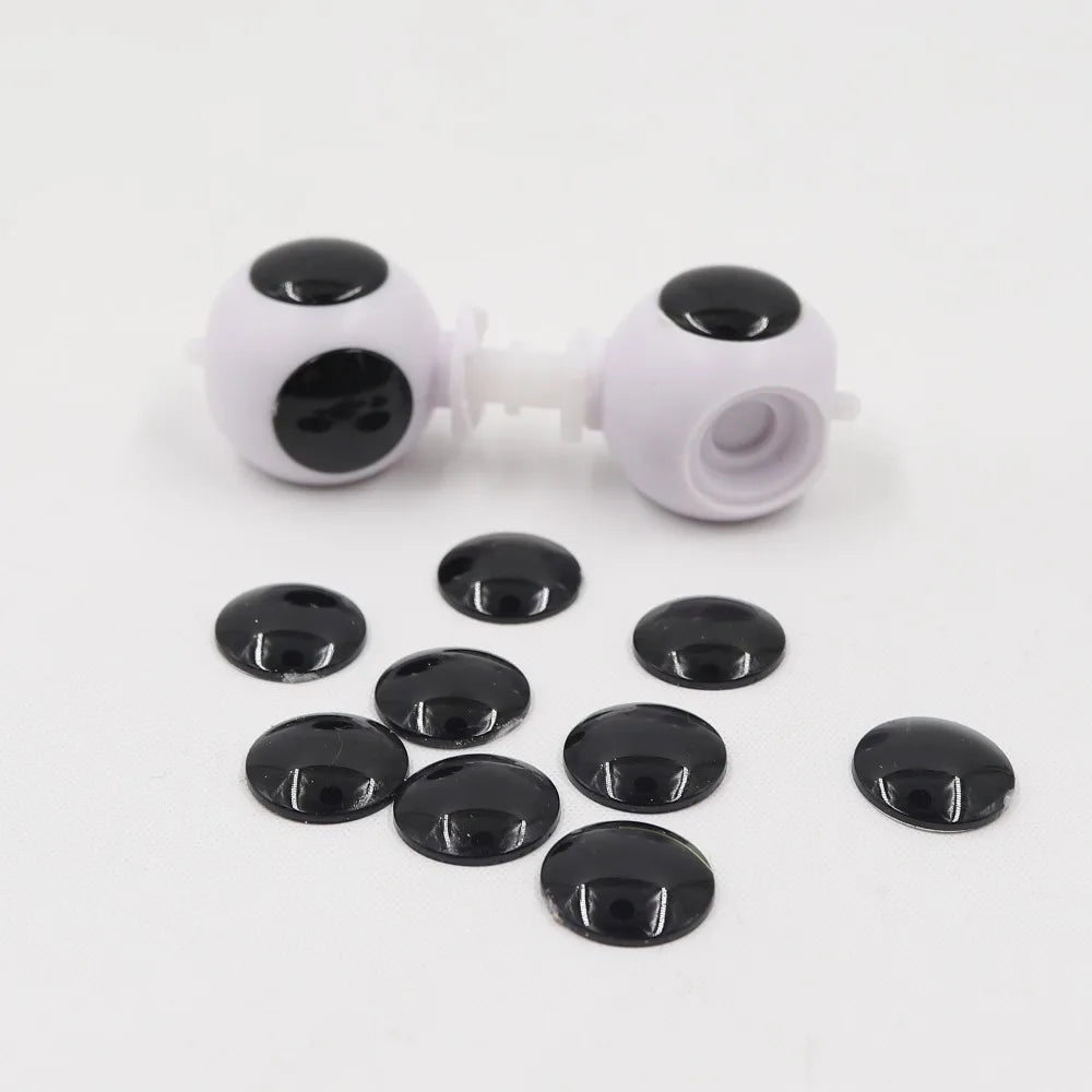 DBS blyth doll toy black plastic eyechips about 14mm, DIY Doll Eyes patch/pupil for custom doll DIY