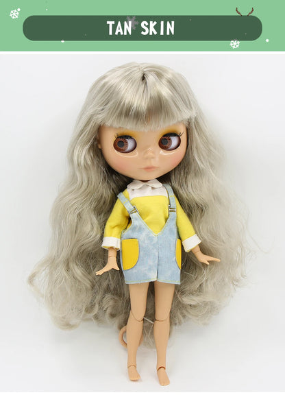 ICY DBS Blyth Doll 1/6 BJD Joint Body White Skin Tan Skin Dark Skin Matte Face Nude Doll 30cm Anime Toy Girls Gift