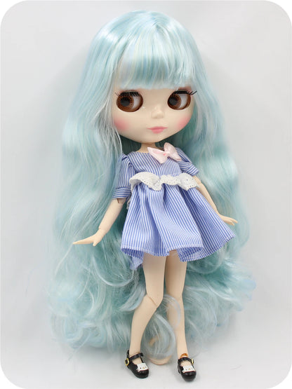 ICY DBS Blyth Doll toy 30cm bjd white skin joint body shiny face random eyes colors
