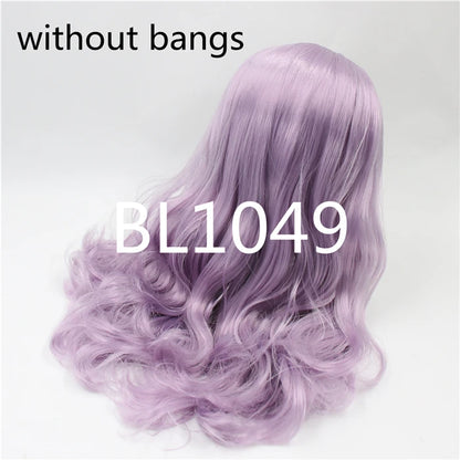 DBS blyth doll icy wig rbl scalp and dome for customized doll diy accessories anime white skin blue hair tan skin dark skin