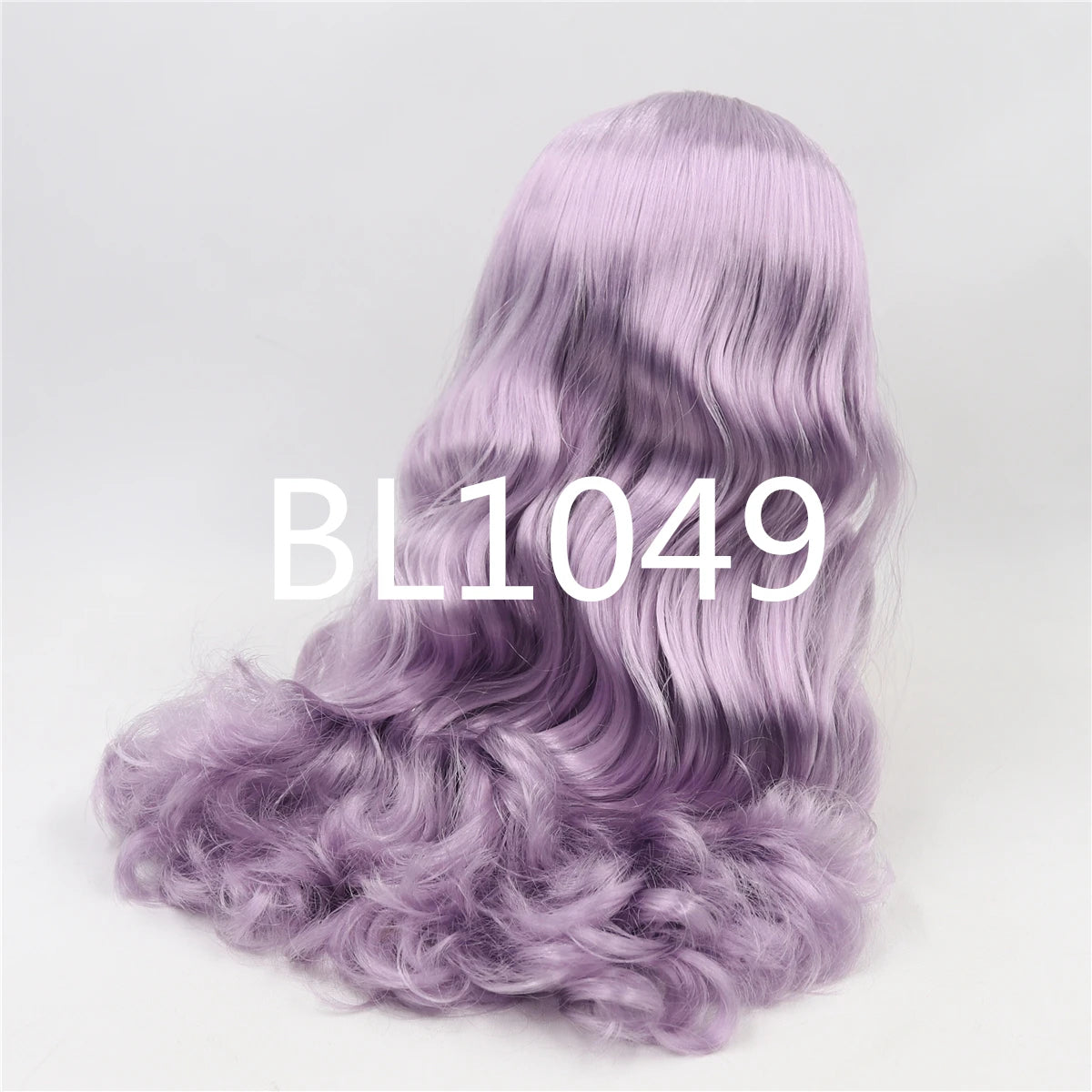 DBS blyth doll icy wig rbl scalp and dome wavy hair DIY doll accessory anime toy white hair purple hair