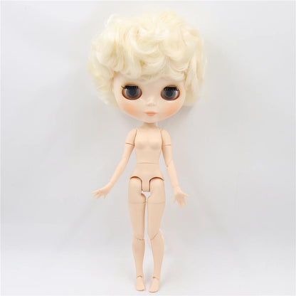 ICY DBS Blyth Doll toy 30cm bjd white skin joint body shiny face random eyes colors