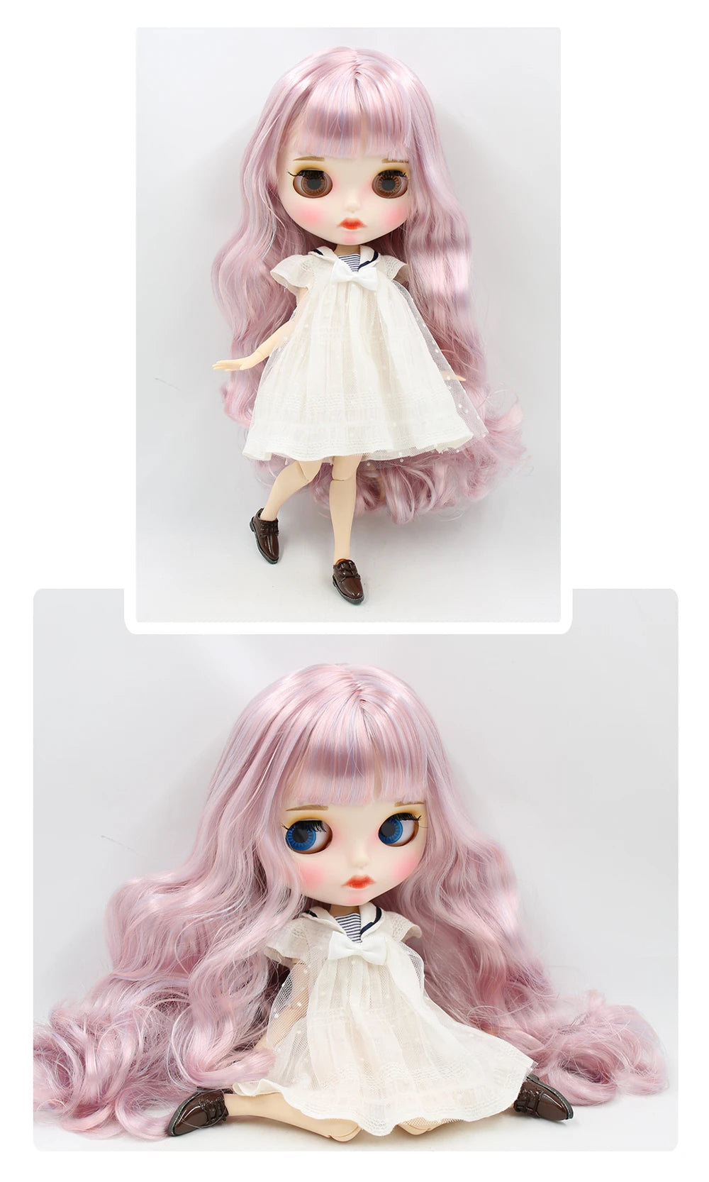 ICY DBS Blyth Doll 1/6 BJD White Skin Joint Body Matte Face With Clothes Shoes Toy Doll 30cm Girls Gift Anime