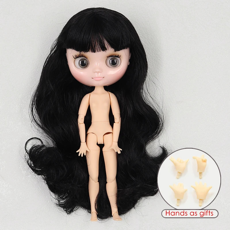 ICY DBS blyth middie doll 1/8 BJD shiny face long hair joint body 20cm toy girls gift