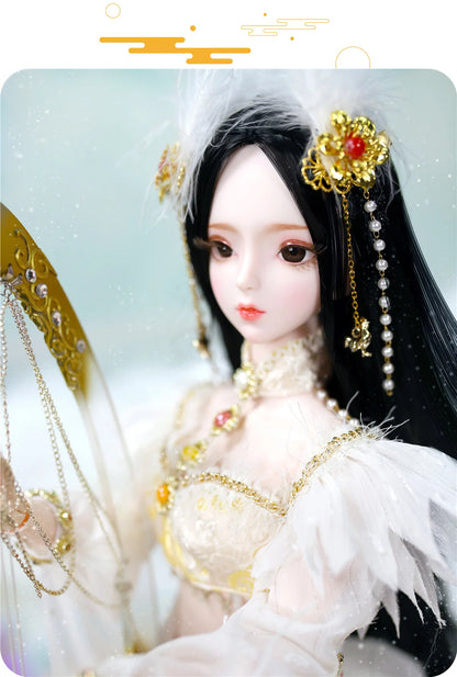 DBS 1/3 BJD Dream Fairy Doll  toy mechanical joint Body chinese style Collection doll including suit shoes makeup 60cm SD