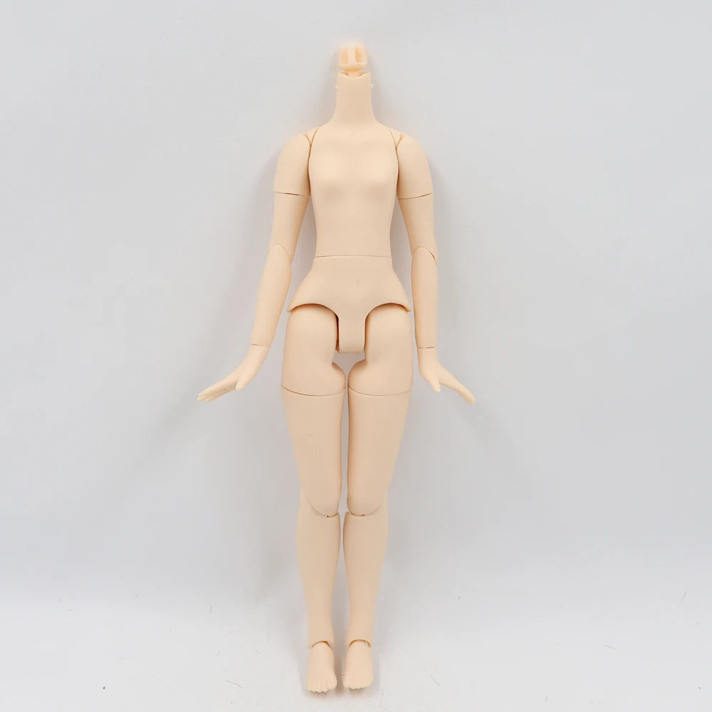 DBS blyth doll icy toy body small chest joint body azone body white skin dark skin natural skin for DIY custom doll