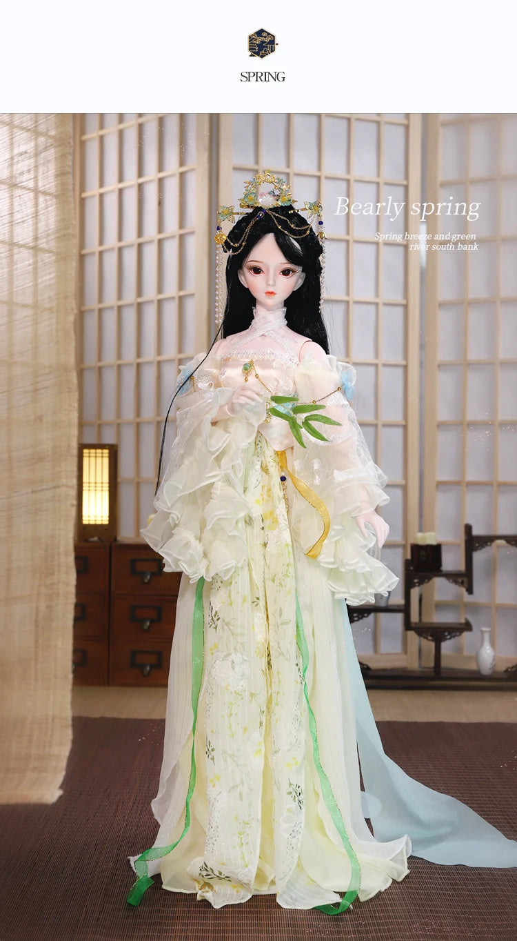 DBS 1/3 BJD toy Dream Fairy Season Series mechanical joint Body hand-painted makeup high quality 60cm collection doll sd