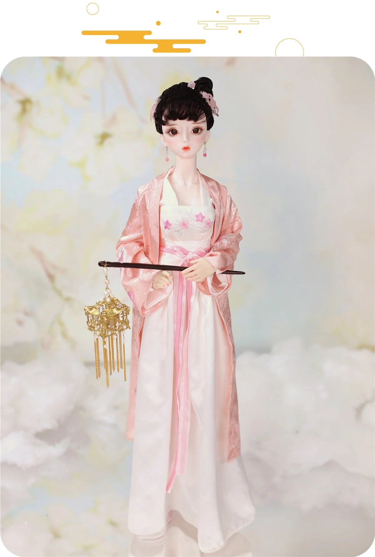 DBS 1/3 BJD Dream Fairy Doll  toy mechanical joint Body chinese style Collection doll including suit shoes makeup 60cm SD