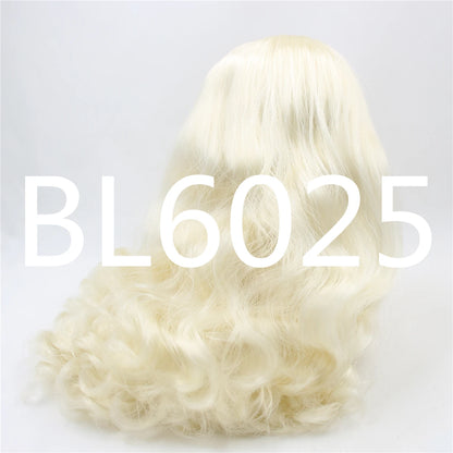 DBS blyth doll icy rbl scalp and dome wavy hair wig for DIY custom green hair purple hair blonde hair anime toy