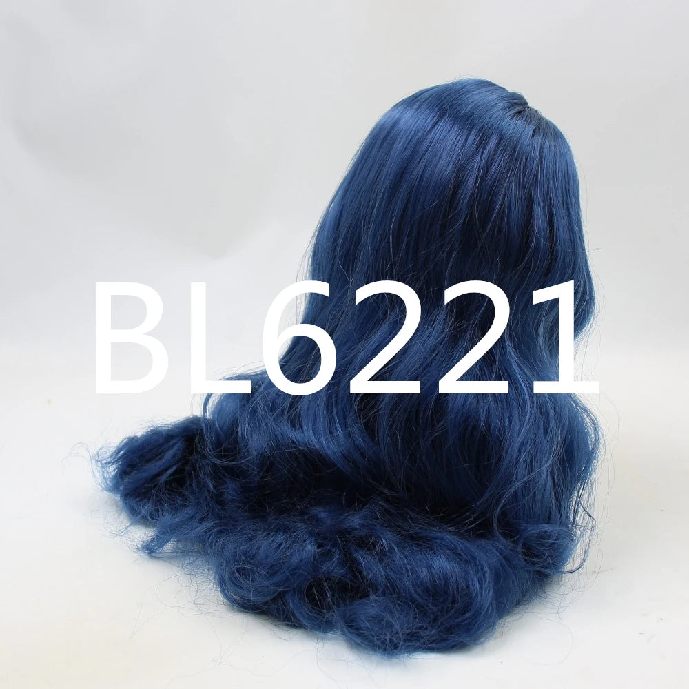 DBS blyth doll icy wig rbl scalp and dome for customized doll diy accessories anime white skin blue hair tan skin dark skin