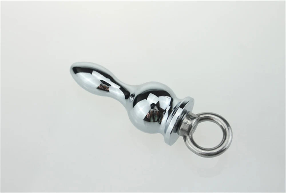 MwOiiOwM Metal Anal Beads Butt Stimulation Prostate Massager Stainless Steel Anus Plug Erotic Sex Toy for Women Men