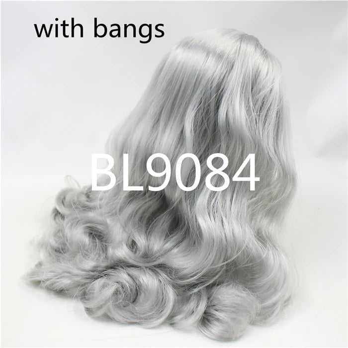 DBS blyth doll icy wig rbl scalp and dome for customized doll diy accessories anime white skin blue hair tan skin dark skin
