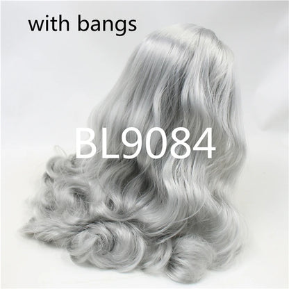 DBS blyth doll icy wig rbl scalp and dome for customized doll diy accessories anime white skin blue hair tan skin dark skin