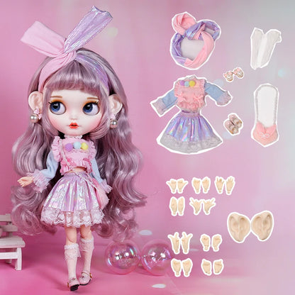 ICY DBS Blyth Doll 1/6 BJD Anime Doll Joint Body White Skin Matte Face Special Combo 30cm TOY