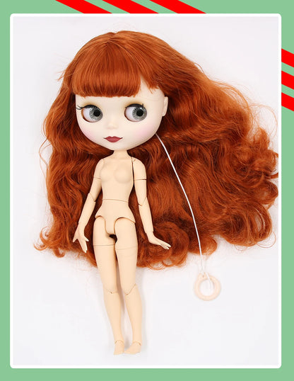 ICY DBS Blyth Doll 1/6 BJD Joint Body White Skin Tan Skin Dark Skin Matte Face Nude Doll 30cm Anime Toy Girls Gift