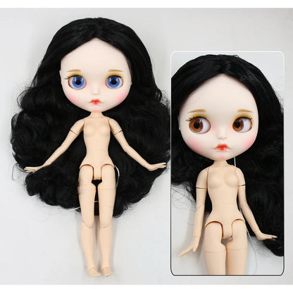 ICY DBS Blyth Doll 1/6 30cm toy bjd joint body matte face nude doll white skin random eyes colors anime girls
