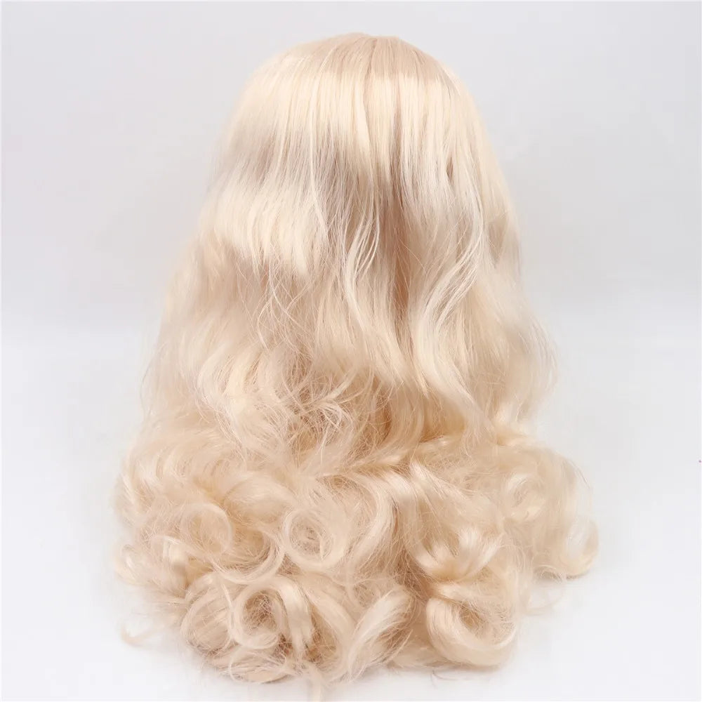 DBS blyth doll icy wig only rbl scalp and dome wavy hair DIY doll accessory
