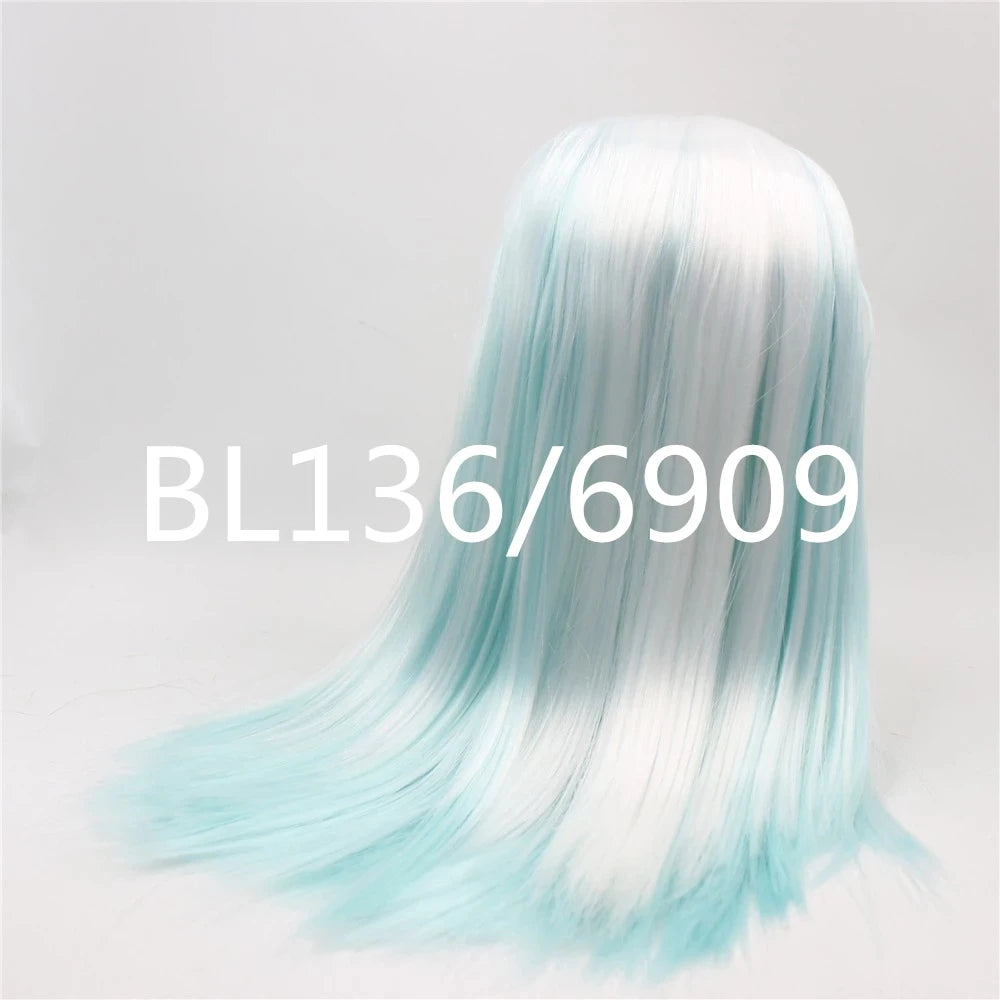 DBS blyth doll icy TOY RBL scalp dome wig hair for DIY doll custom toy blue hair grey hair pink hair anime