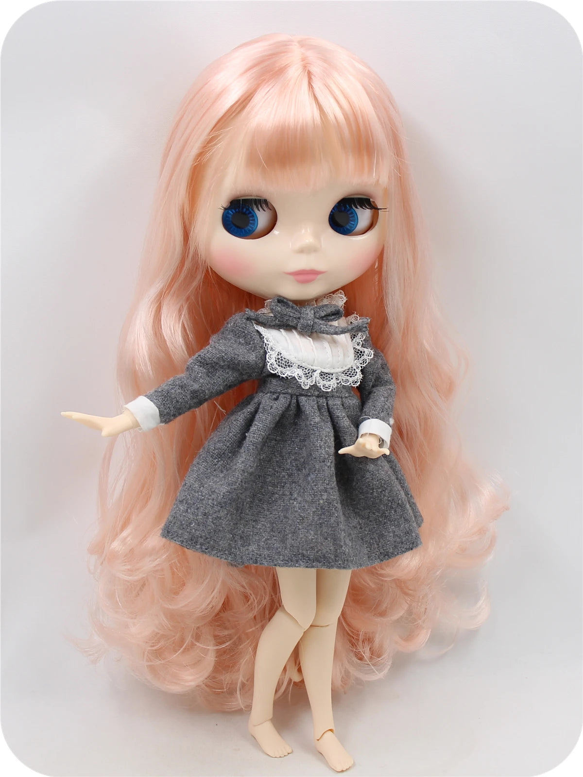 ICY DBS Blyth Doll toy 30cm bjd white skin joint body shiny face random eyes colors