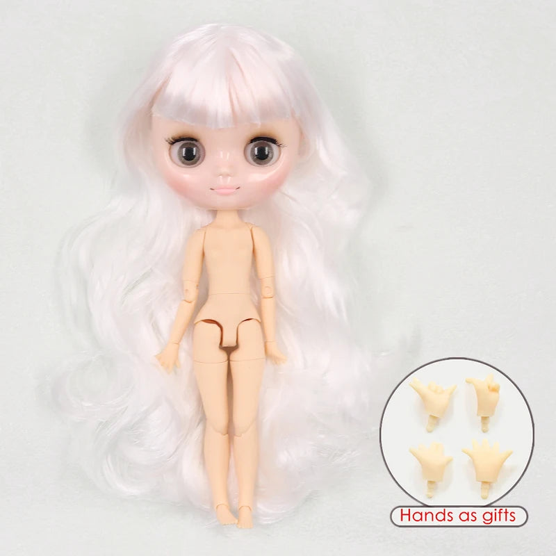 ICY DBS blyth middie doll 1/8 BJD shiny face long hair joint body 20cm toy girls gift
