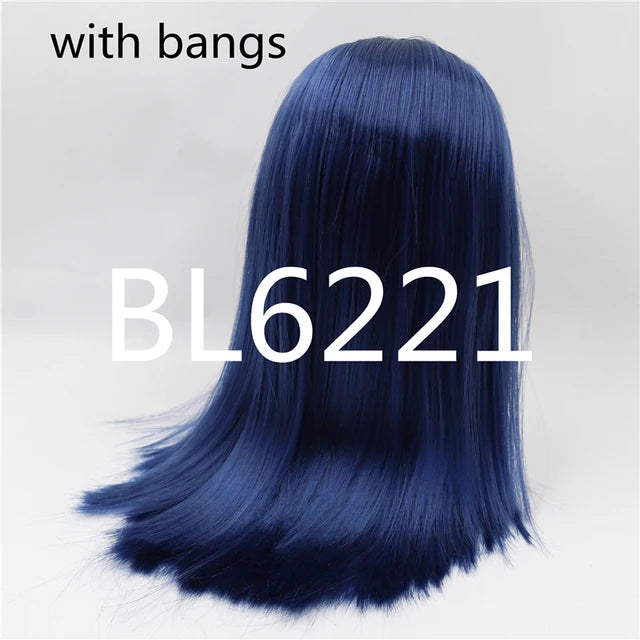 DBS blyth doll icy wig only rbl scalp and dome straight hair for DIY custom doll anime toy white skin tan skin dark skin