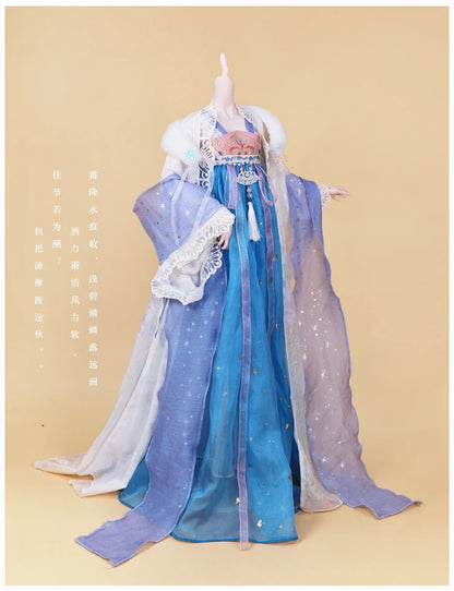 DBS Dream fairy clothes 1/3 bjd doll Outfits Ancient clothes Chinese style dress anime suit girls gift
